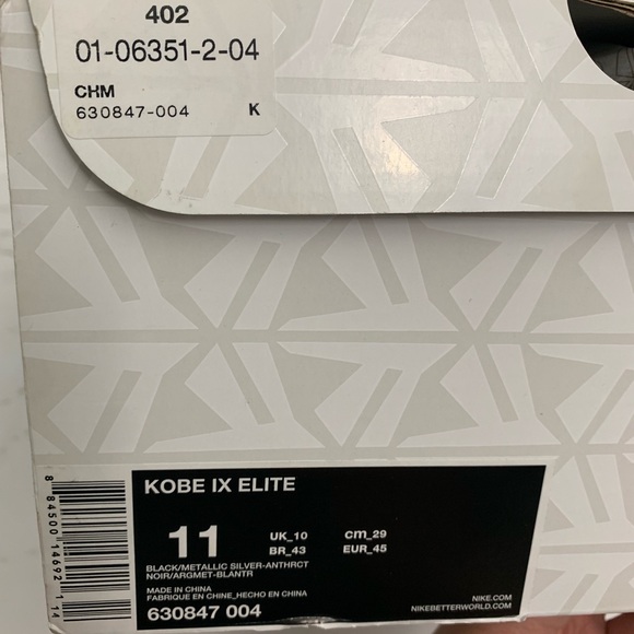 Kobe Elite 9 IX Elite Inspiration High Top Sz 11 - Picture 8 of 8